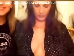 Mother Flashing Her Tits On Stepdaughters Live