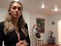 Horny female Charlotte loves playing with a hard cock in POV