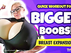 Quick workout for bigger bumpers! Breast Expansion