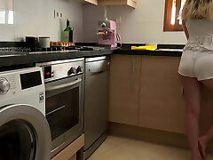 I’M WASHING THE DISHES, AND Step-dad COMES INTO THE KITCHEN TO Paw MY PUSSY