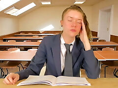 Teacher Makes Student Raw Herself