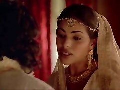 Indira Varma and Sarita Choudhury in a kamasutra flick