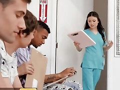 Lulu Chu Dual Takes On Mazee & Alex Simultaneously & Uses Her Skill To Take Their Milk Out - BRAZZERS