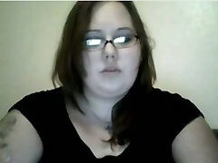 Really lush ugly as fuck and perverted amateur nerdy bitch masturbated