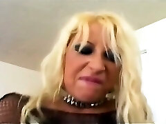 3 Way with blondes in fishnet nylon and boots 3 Way with blondes in fishnet nylon and boots