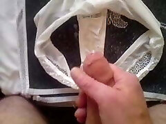 Jizzing in Andrea&#039;s Worn Panties