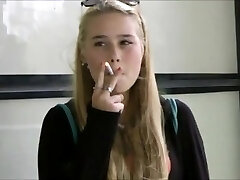 Blonde Teen Smoker