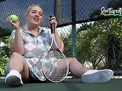 BBW Bouces Tennis Ball then Liquidates Socks and Shoes