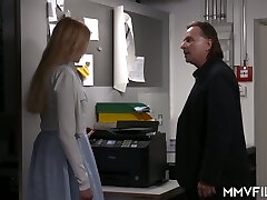 Young marvelous assistant Kitty Blair is fucked by her kinky boss