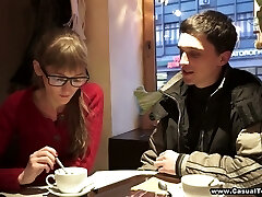 Buddy turns first date into such a molten doggy fuck with natural gal Elena