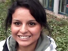 German virgin persuaded to have sex at the first casting