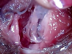extremely wet pussy fingering closeup hd with monstrous clit