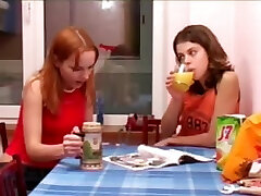 Masha and Ivana teenies peeing on toilet Masha and Ivana teenies peeing on toilet