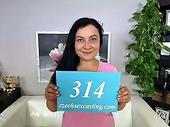 Curvaceous brunette slut makes the most of a casting tear up