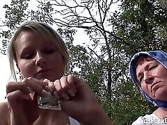 Hot blonde Samantha Jolie fucked by old grandpa and granny Hot blonde Samantha Jolie fucked by old grandpa and granny