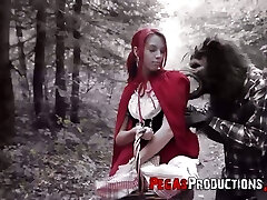 The red riding hood Brind Love gets humped by woodcutter outdoors The red riding hood Brind Love gets humped by woodcutter outdoors