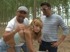 Justine analfucked in a woods Justine analfucked in a woods