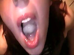 Cum drink - feeding of a real cumslut