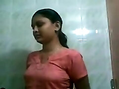 Punjabi woman home fitted and gripped her bathtub