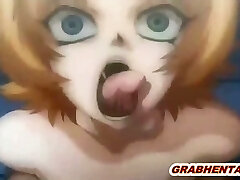 Ginormous boobs hentai brutally groupfucked by monsters