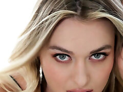 Dped blonde swallows cum