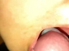 Shooting it in her gullet