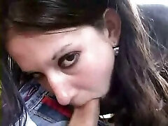 Punk Violet gets banged in backseat