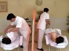 Oil Massage Daughter and Mama-three Oil Massage Daughter and Mama-three