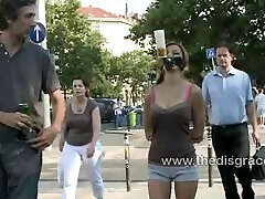 Alice Romain ass porked around in public
