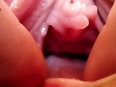 Extreme Gash Close Up. Vaginal dilator