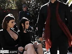 BurningAngel Marley Brinx Lures A DILF Into Drilling Her During His Wife'_s Burial