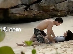 obscenely hot lovers hookup on the beach