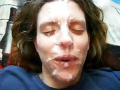 Ugly teeth get a cumblast Ugly teeth get a cumblast