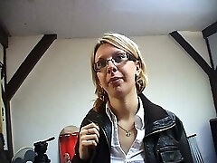 Emilie group-fucked by 8 dudes