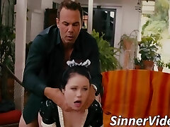 Indian Maid Cooking Chicken In Kitchen Gets Boned By House manager's Son xlx