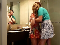 Tall milf bangs pretty hot blondie with fake boobs Madison Missina
