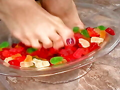 Candies, feet and firm fucking