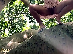 femme grimpe aux arbres sans culotte sur 5 min