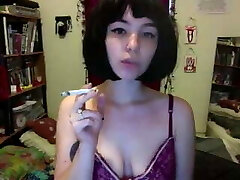 hot smoking webcam female