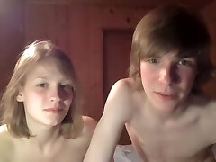 Teenage hardcore banging on a webcam