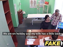 Fake Hospital Czech doctor jizzes over horny cheating wife