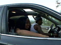 Ebony flesh Anita and D'vae threesome fuck each other