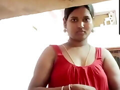 Madurai, Tamil sexy aunty in chimmies with hard nipples