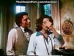 Kay Parker, John Leslie in vintage hard-core clip with superb sex