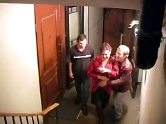 Fat lush redhead russian mature gets two big facials