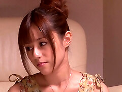 Lustful Japanese Rina Rukawa pleases a guy with a blowjob