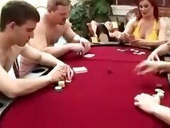 Two grannies and six guys