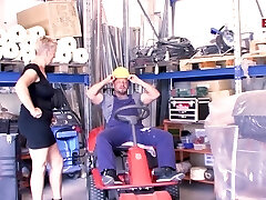 Chubby german mature female boss caught guy and wants bang-out