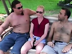 We were out by the pool when Amanda flashed up to clean it.