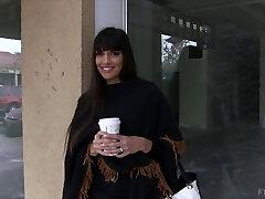 Adorable dark-haired babe wants to demonstrate you her sweet baps